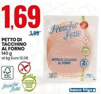 Eurospin PETTO DI TACCHINO AL FORNO 140 g offerta
