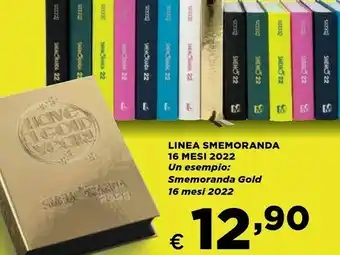 Coop Smemoranda Gold 16 Mesi 2022 offerta