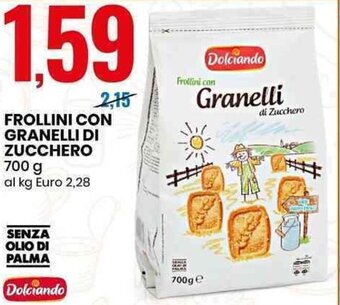 FROLLINI CON GRANELLI DI ZUCCHERO 700 g