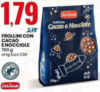 Eurospin FROLLINI CON CACAO E NOCCIOLE 700 g offerta
