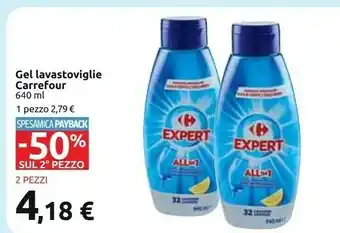 Carrefour Carrefour Gel Lavastoviglie offerta