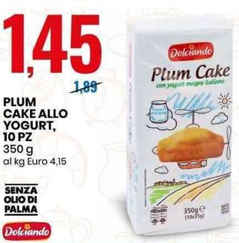 PLUM CAKE ALLO YOGURT, 10 PZ 350 g