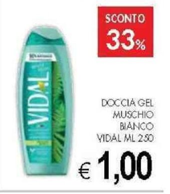 PrestoFresco DOCCIA GEL MUSCHIO BIANCO VIDAL ML 250 offerta