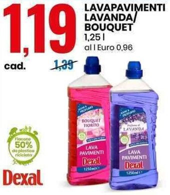 Eurospin LAVAPAVIMENTI LAVANDA/ BOUQUET 1,25 l offerta