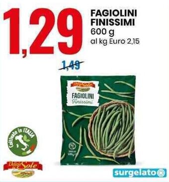 Eurospin FAGIOLINI FINISSIMI 600 g offerta