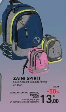 Conad Spirit Zaino offerta