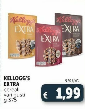 Deco Supermercati Kelloggs Cereali offerta