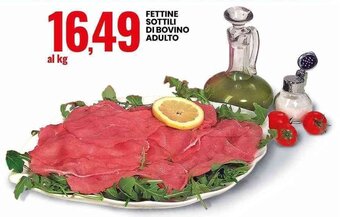 Eurospin FETTINE SOTTILI DI BOVINO ADULTO offerta