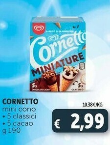 Deco Supermercati Algida Cornetto offerta