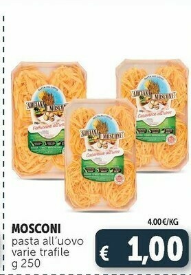 Deco Supermercati Mosconi Pasta all'uovo offerta