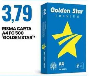 Eurospin RISMA CARTA A4 FG 500 'GOLDEN STAR** offerta