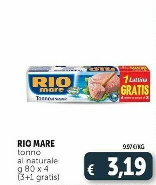 Deco Supermercati Rio Mare Tonno Rio mare offerta