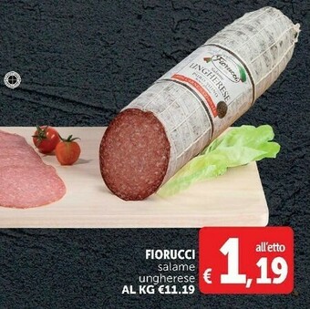 Deco Supermercati Fiorucci Salame Ungherese offerta