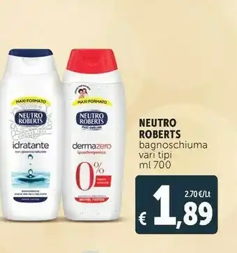 Deco Supermercati Neutro Roberts Bagnoschiuma offerta