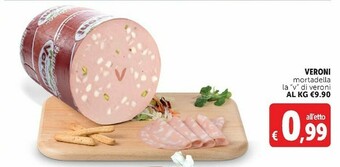 Deco Supermercati Veroni Mortadella offerta