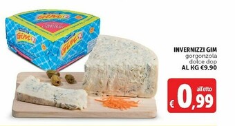 Deco Supermercati Invernizzi Gim Gorgonzola Dolce Dop offerta