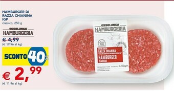 Esselunga Hamburger Di Razza Piemontese offerta