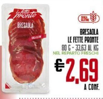 BRESAOLA LE FETTE PRONTE 80 g