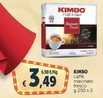 Deco Supermercati Kimbo Caffè Macinato Fresco 250 G(ml) offerta