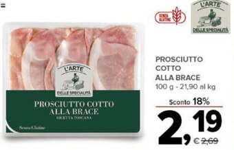 Todis PROSCIUTTO COTTO ALLA BRACE 100 g offerta