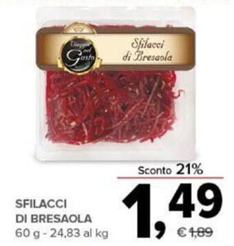 Todis SFILACCI DI BRESAOLA 60 g offerta