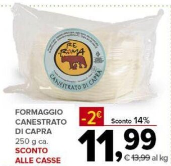 Todis FORMAGGIO CANESTRATO DI CAPRA 250 g ca. offerta