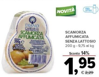 Todis SCAMORZA AFFUMICATA SENZA LATTOSIO 200 g offerta
