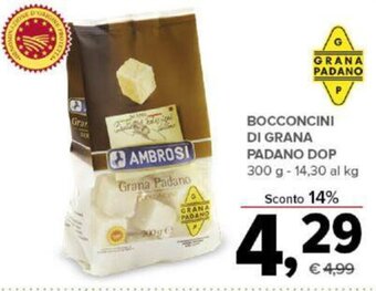 Todis BOCCONCINI DI GRANA PADANO DOP 300 g offerta
