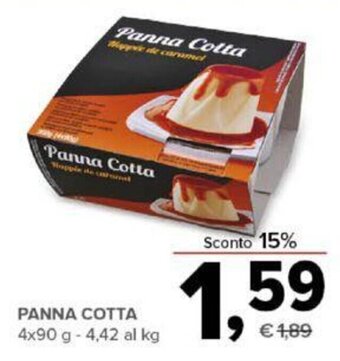 Todis PANNA COTTA 4x90 g offerta