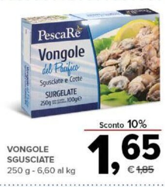 Todis VONGOLE SGUSCIATE 250 g offerta
