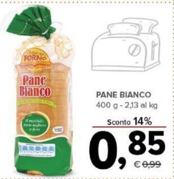 Todis PANE BIANCO 400 g offerta