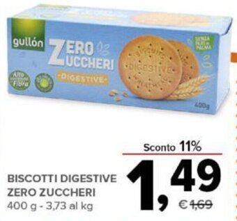 Todis BISCOTTI DIGESTIVE ZERO ZUCCHERI 400 g offerta