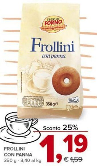 Todis FROLLINI CON PANNA 350 g offerta