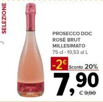 Todis PROSECCO DOC ROSÈ BRUT MILLESIMATO 75 cl offerta