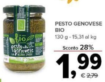 Todis PESTO GENOVESE BIO 130 g offerta