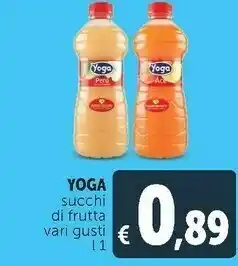 Deco Supermercati Yoga Succhi Di Frutta offerta
