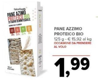 Todis PANE AZZIMO PROTEICO BIO 125 g offerta