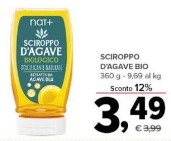 Todis SCIROPPO D'AGAVE BIO 360 g offerta
