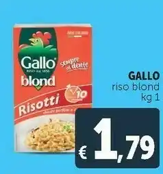 Deco Supermercati Gallo Riso Blond offerta