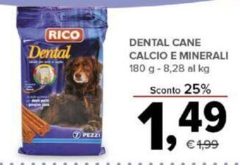 Todis DENTAL CANE CALCIO E MINERALI 180 g offerta