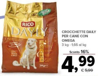 Todis CROCCHETTE DAILY PER CANE CON OMEGA 3 kg offerta
