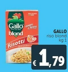 Deco Supermercati Gallo Riso Blond offerta