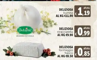 Deco Supermercati Deliziosa Formaggio Fresco offerta