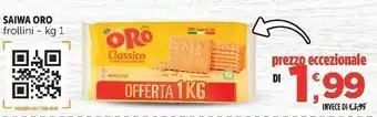 Deco Supermercati Saiwa Oro Frollini offerta