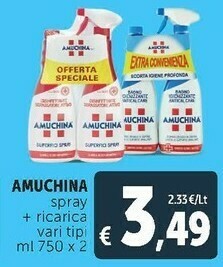 Deco Supermercati Amuchina Spray + Ricarica offerta