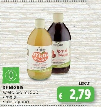De nigris Aceto Di Mele Bio 500 G(ml)
