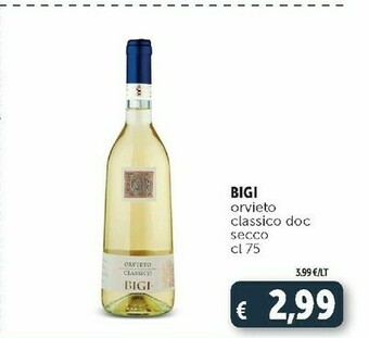 Deco Supermercati Bigi Vino bianco offerta