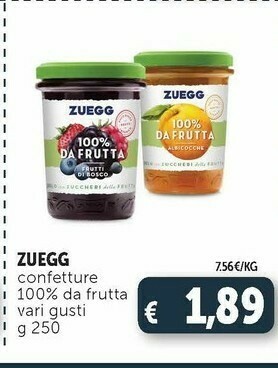 Deco Supermercati Zuegg Marmellata offerta