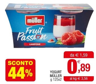 Gran mercato YOGURT MÜLLER g 125x2 offerta