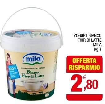 Gran mercato YOGURT BIANCO FIOR DI LATTE MILA kg 1 offerta